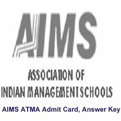 AIMS ATMA 2017 Admit Card Download, Answer Key, Results
