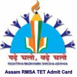 RMSA Assam TET Admit Card 2017, Exam Pattern, Syllabus