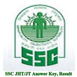 SSC JHT/ JT Answer Key 2018 Cutoff SC ST OBC Gen, Results