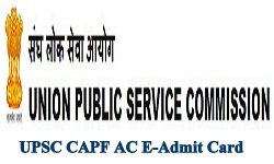 UPSC Admit Card CAPF (AC) 2019 Download Expected Cut Off SC ST OBC