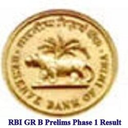 RBI Gr B Officer Prelims Result 2018 Phase I Cutoff SC ST OBC