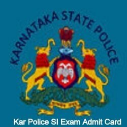 Karnataka Police SI Civil Admit Card 2019 KSP Syllabus, Exam Pattern