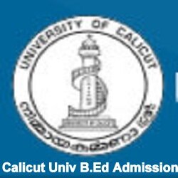 Calicut University B.Ed Admission Application 2019-20 Notification, Merit List