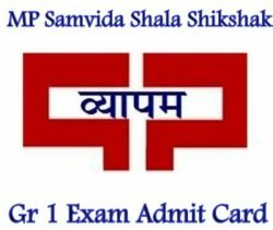 MP Samvida Shikshak Gr-I Admit Card 2019 Model Paper & Syllabus