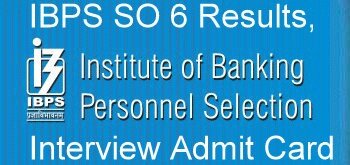 IBPS SO 8 Mains Result 2019-20 Specialist Officer Interview Dates, Admit Card