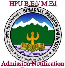 HPU M.Ed B.Ed Entrance Test 2019 Application Notification