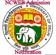 NCWEB admission UG PG Notification