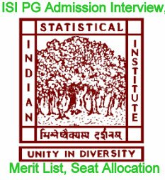 Indian Statistical Institute PG ISI Admission Interview/ Merit List 2019