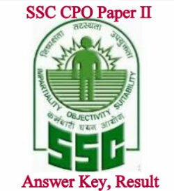 SSC CPO Paper 2 Answer Key 2018 Result, Cut Off ASI/ SI CAPF Delhi Police