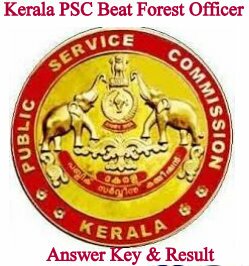 Kerala PSC Beat Forest Officer Answer Key, Result & Cutoff