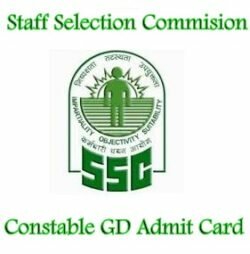 SSC Constable GD Admit Card 2019 CR/ SR/ MPR/ NR/ ER Zone Exam Dates, Syllabus