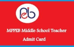 MPPEB Middle School Teacher Admit Card 2019 Syllabus & Exam Pattern