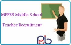 MPPEB Middle School Teacher Apply Online 2019 Notification, Eligibility