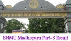 BNMU Part 3 Result 2019 ~Madhepura University BA B.Sc B.Com Marks