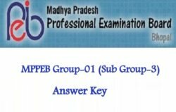 MPPEB Group-01 (Sub Gr-3) Answer Key 2019 CPGL Expected Cutoff & Results