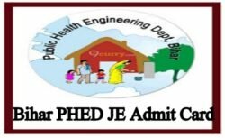 Bihar PHED Junior Engineer Admit Card 2019 Exam Date, Syllabus & Pattern